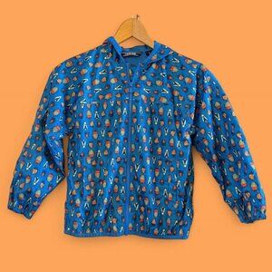 Lands’ End Kids Hooded Waterproof Lightweight Windbreaker/Rain Packable Jacket-S